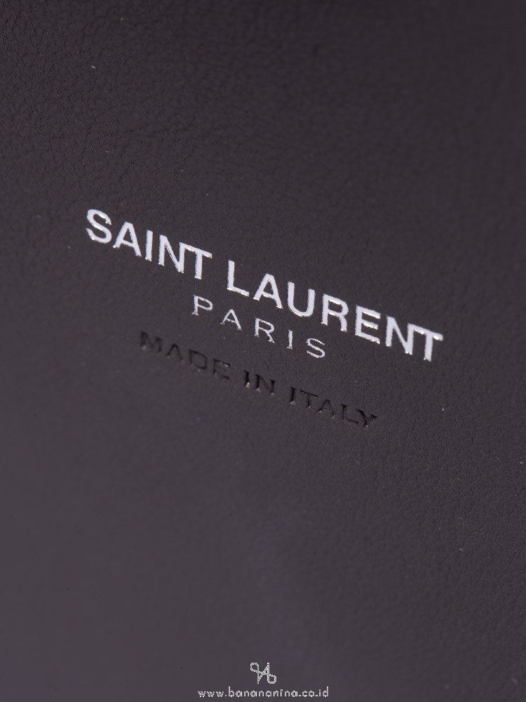 YSL Croc Embossed Calfskin Small Sac De Jour Dark Brown
