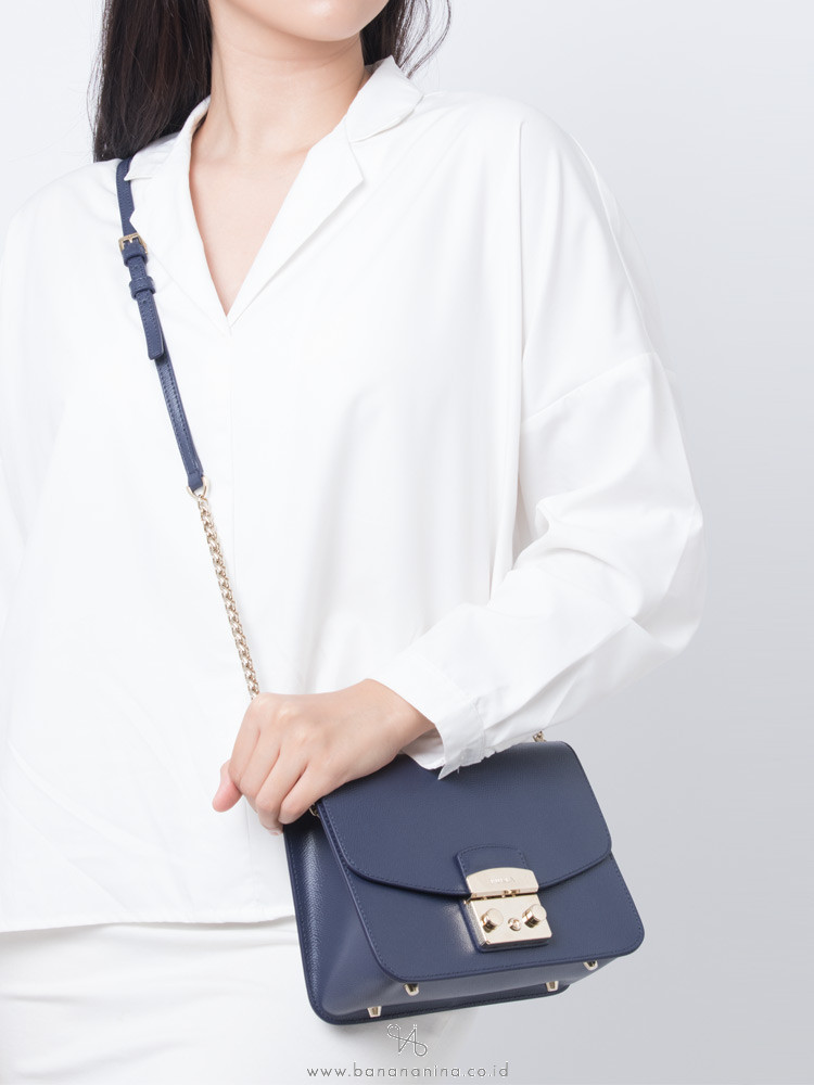FURLA Metropolis Small Crossbody Blu Notte