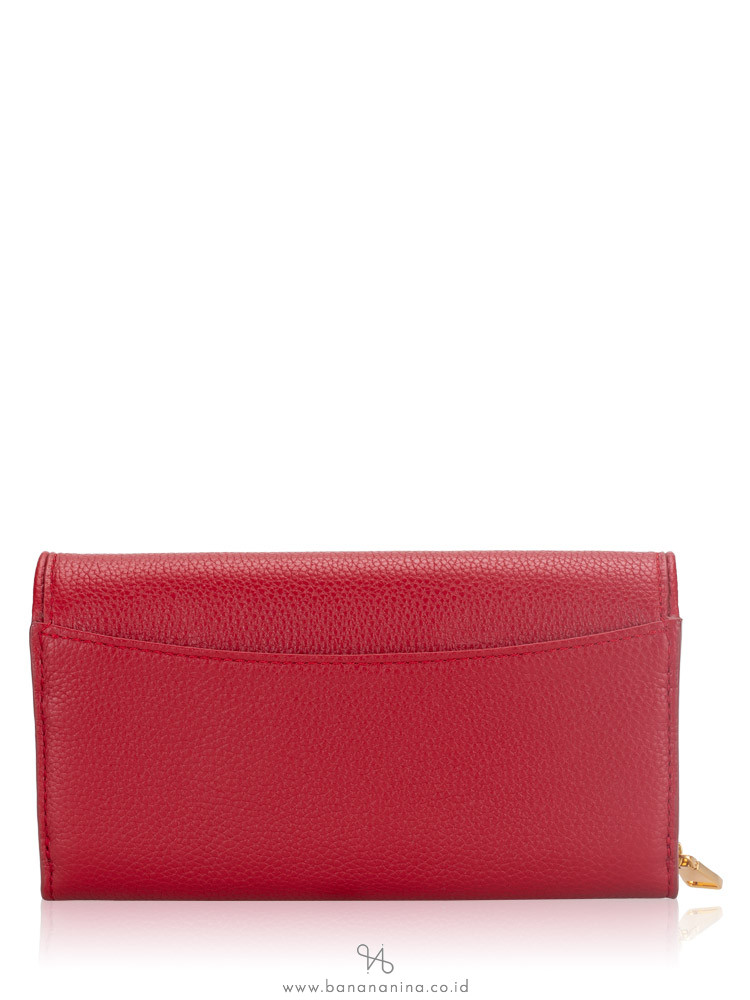 Tory Burch Britten Duo Leather Envelope Wallet Red Stone