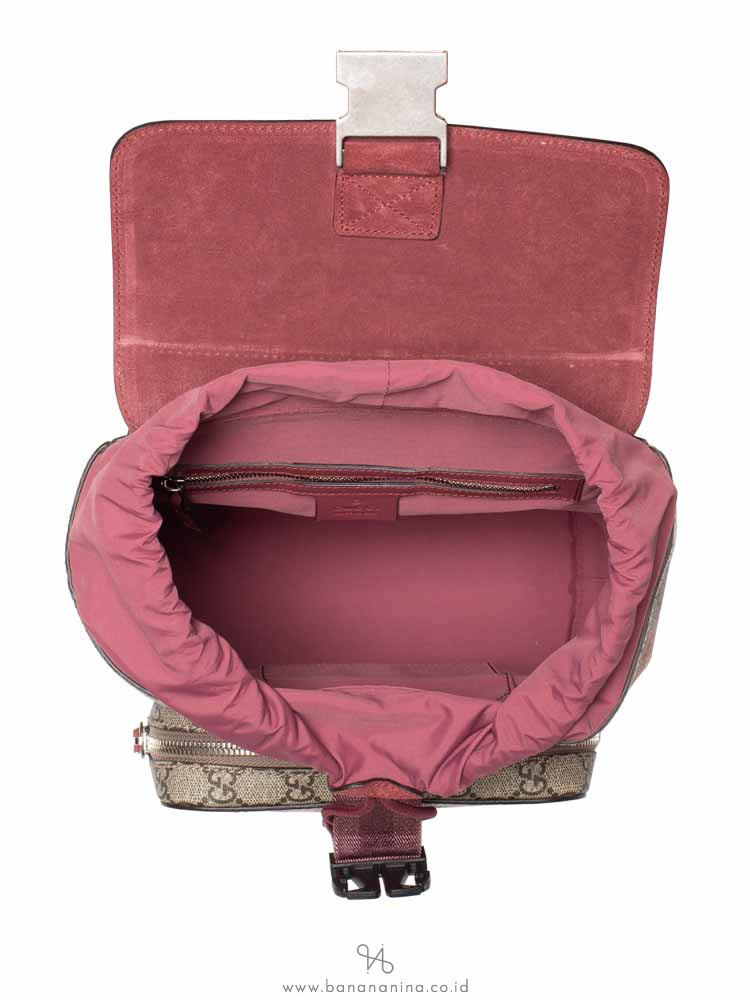 GUCCI GG Supreme Blooms Small Backpack Pink