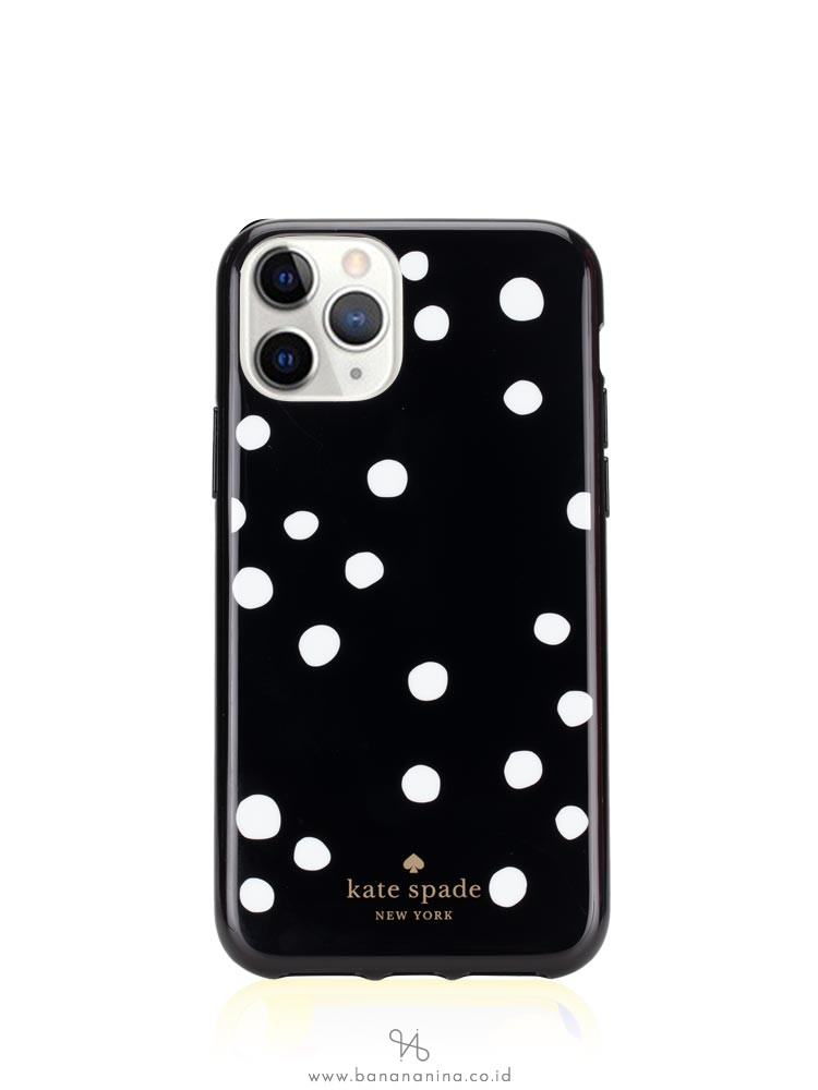 KATE SPADE iPhone 11 Pro Ring & Dot Resin Black