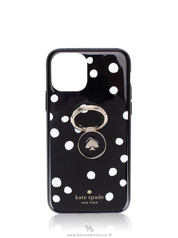 KATE SPADE iPhone 11 Pro Ring & Dot Resin Black