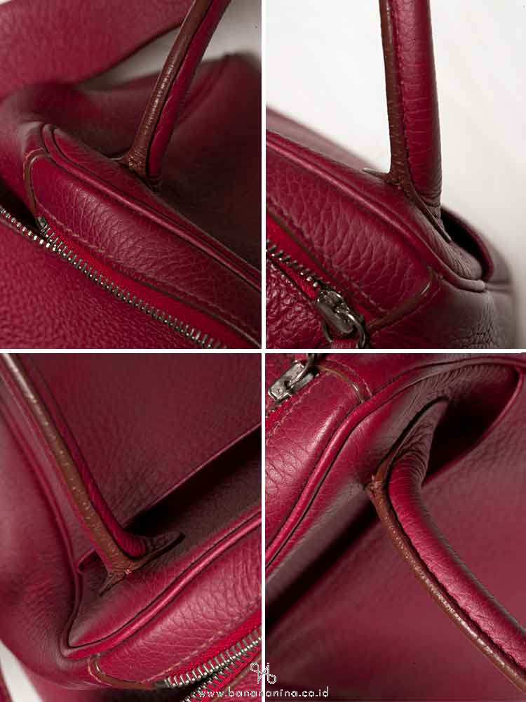 HERMES Taurillon Lindy 34 Rubis
