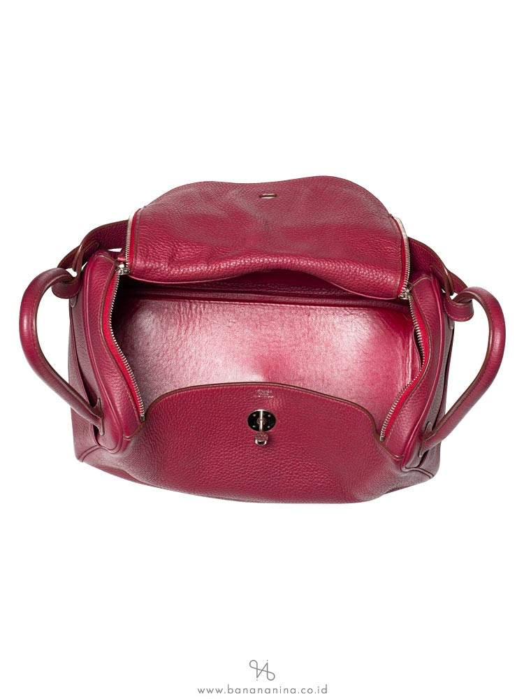HERMES Taurillon Lindy 34 Rubis