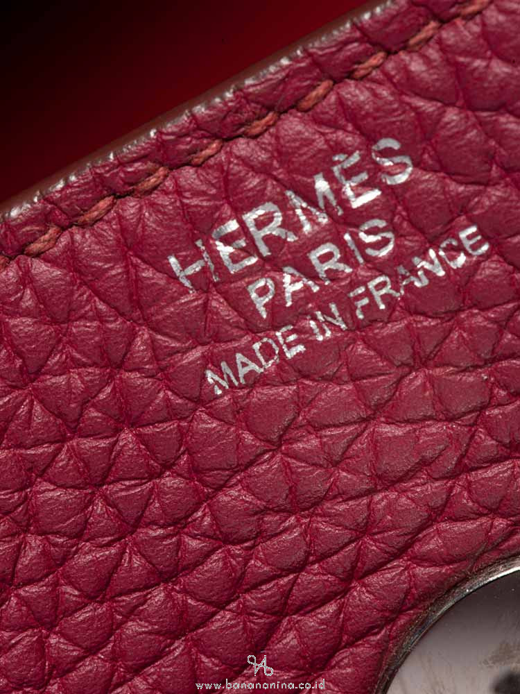 HERMES Taurillon Lindy 34 Rubis