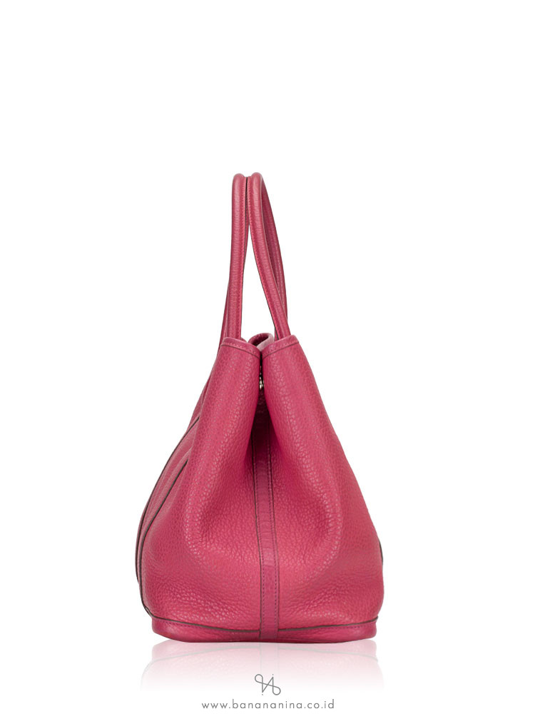 HERMES Negonda Leather Garden Party 36 Cyclamen
