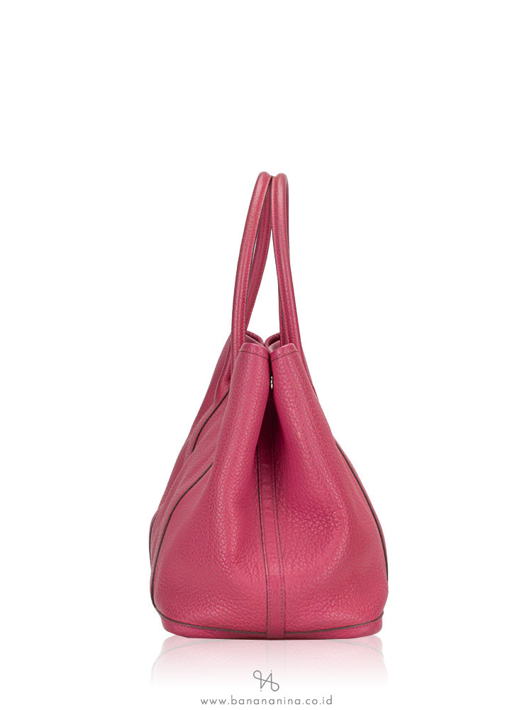 HERMES Negonda Leather Garden Party 36 Cyclamen