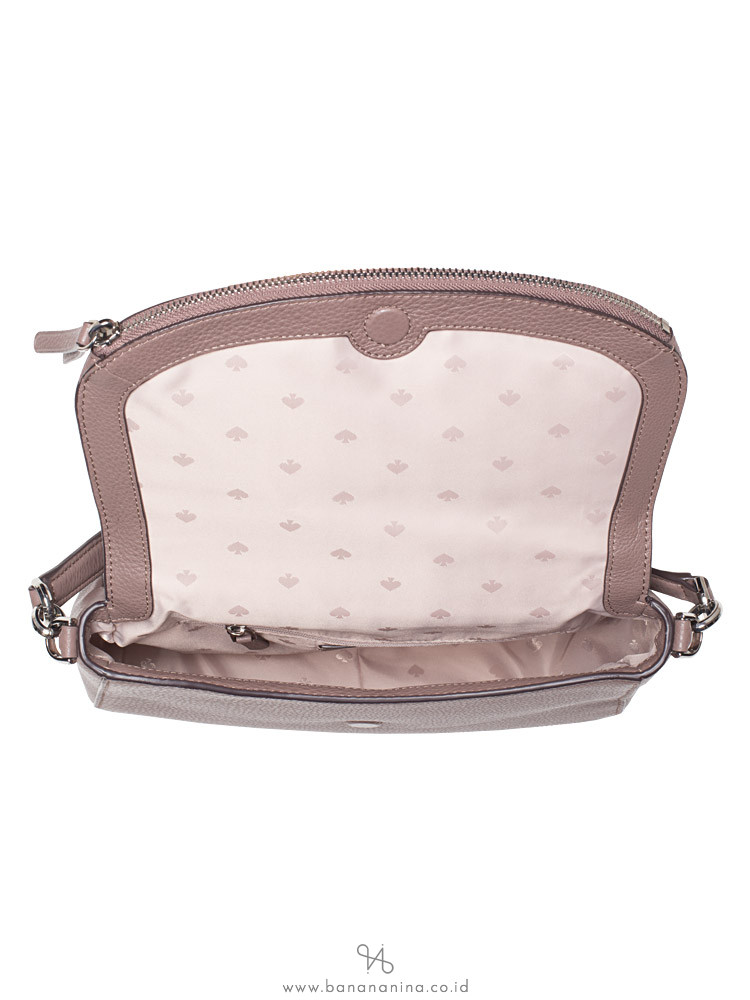 KATE SPADE Jackson Medium Flap Shoulder Bag Brownstone