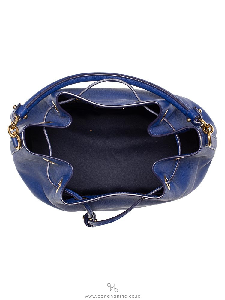 SALVATORE FERRAGAMO Mille Bucket Bag Blue