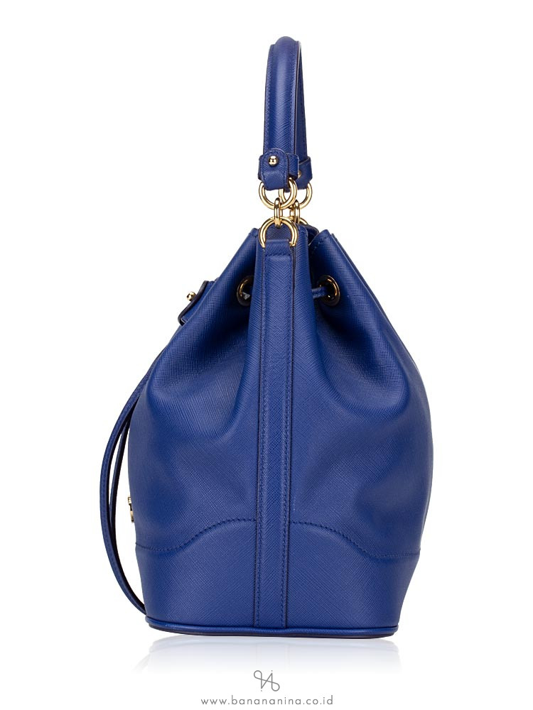 SALVATORE FERRAGAMO Mille Bucket Bag Blue