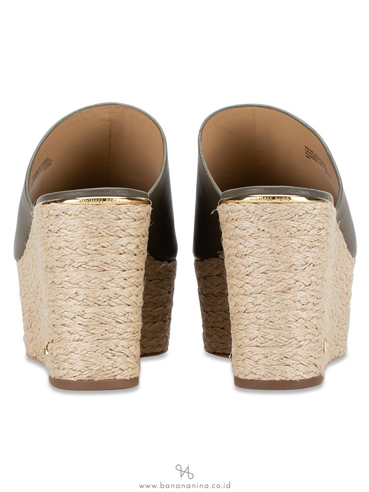 michael kors cunningham leather wedge