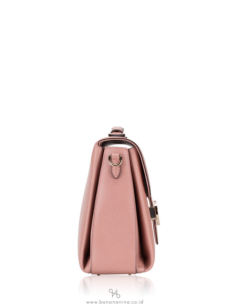 GUCCI Dollar Interlocking Medium Shoulder Bag Pink