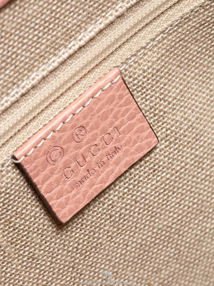 GUCCI Dollar Interlocking Medium Shoulder Bag Pink