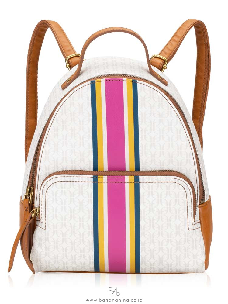 FOSSIL SHB2436678 Felicity Backpack Pink Stripe