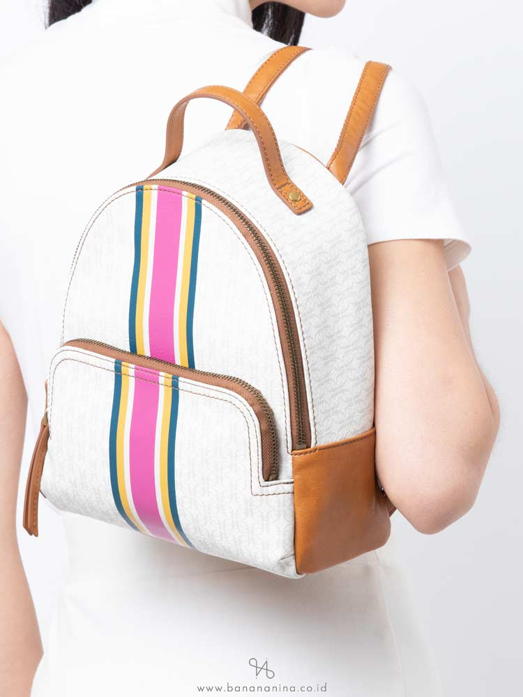 FOSSIL SHB2436678 Felicity Backpack Pink Stripe