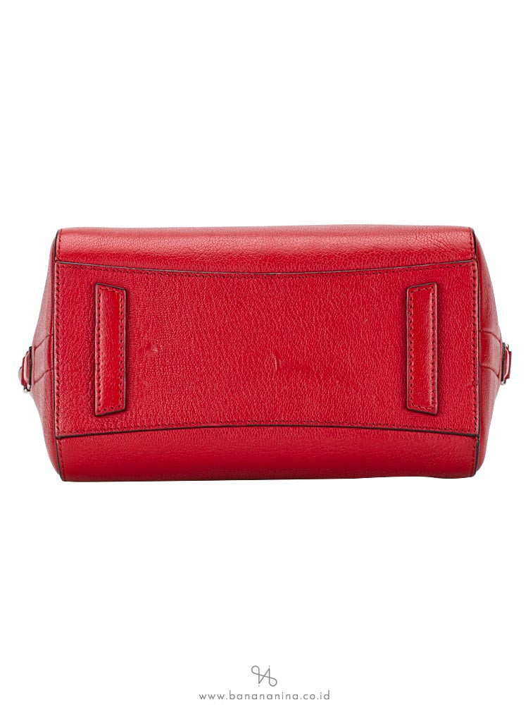 GIVENCHY Sugar Goatskin Mini Antigona Red