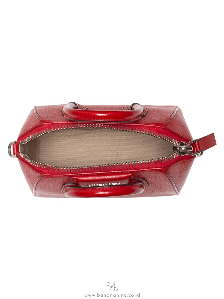 GIVENCHY Sugar Goatskin Mini Antigona Red