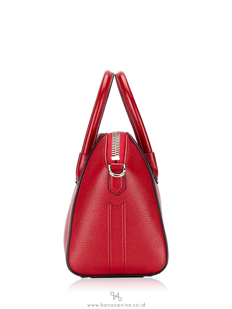 GIVENCHY Sugar Goatskin Mini Antigona Red