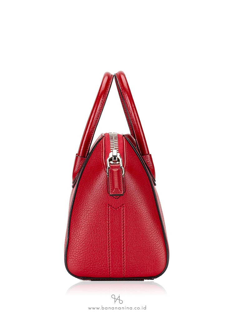 GIVENCHY Sugar Goatskin Mini Antigona Red
