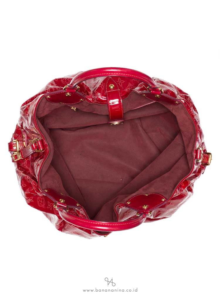 LOUIS VUITTON Mahina Surya XL Bag Cherry