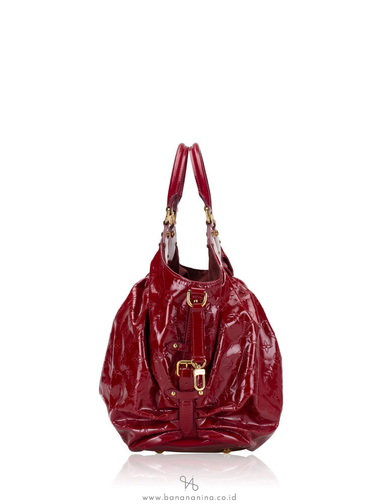 LOUIS VUITTON Mahina Surya XL Bag Cherry