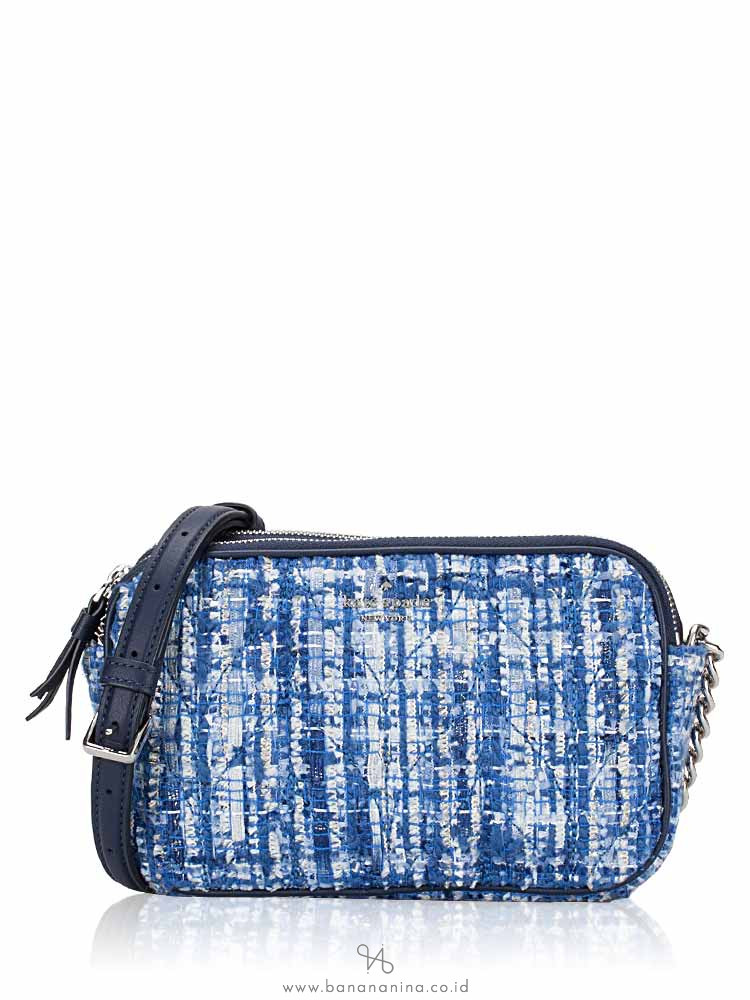 KATE SPADE Briar Lane Quilted Tweed Kendall Blue Multi