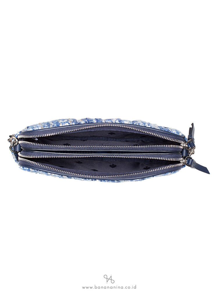 KATE SPADE Briar Lane Quilted Tweed Kendall Blue Multi