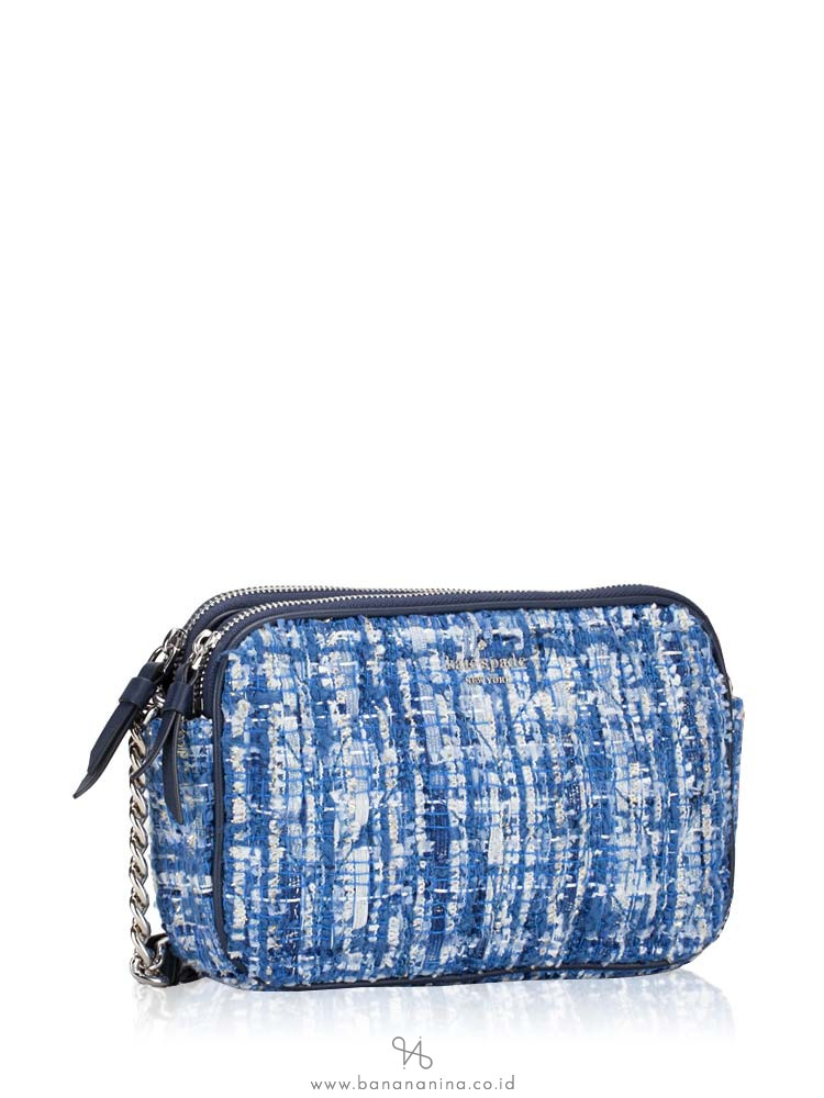 KATE SPADE Briar Lane Quilted Tweed Kendall Blue Multi