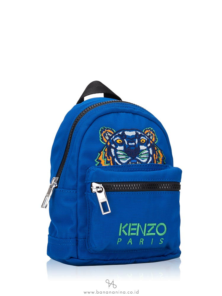 KENZO Tiger Mini Canvas Backpack Cobalt