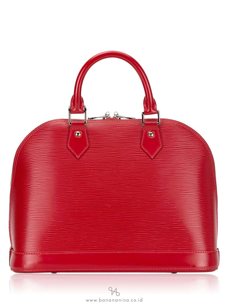 LOUIS VUITTON Epi Alma PM Red