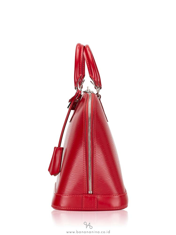LOUIS VUITTON Epi Alma PM Red