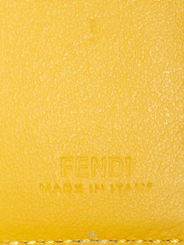 FENDI Vitello Cruise Corner Bugs Wallet Black