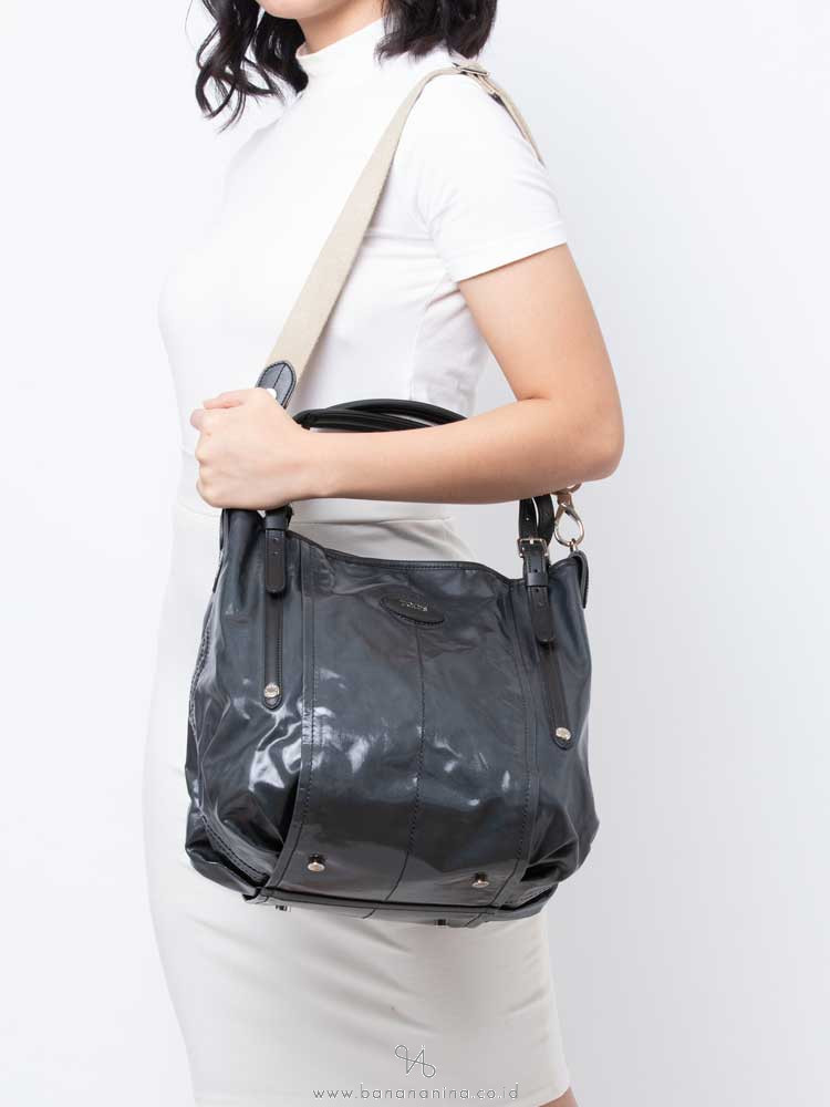 TOD'S G Line Sacca 2way Tote Dark Grey