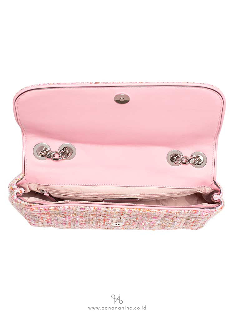 KATE SPADE Briar Lane Quilted Tweed Emelyn Pink Multi