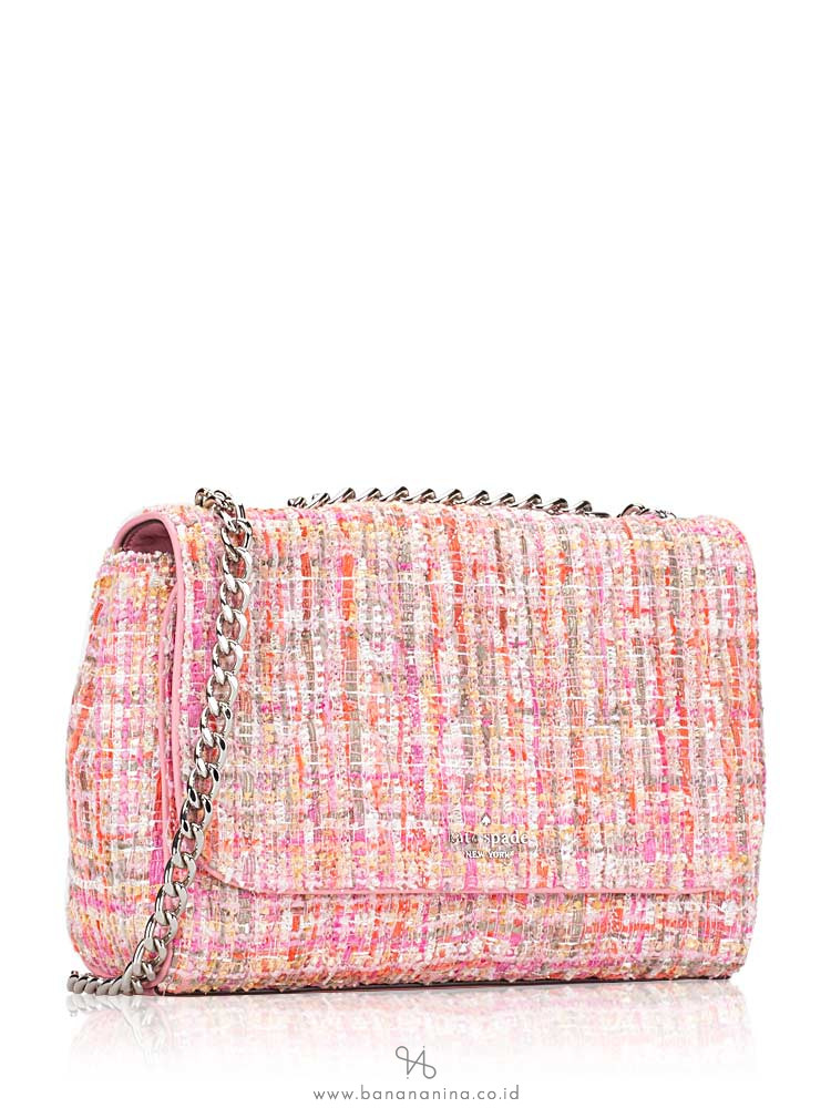 KATE SPADE Briar Lane Quilted Tweed Emelyn Pink Multi