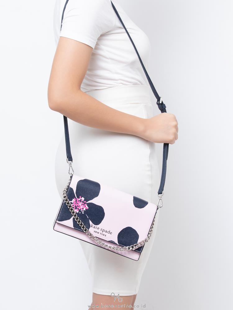 KATE SPADE Cameron Grand Flora Convertible Crossbody Serendipity Pink Multi