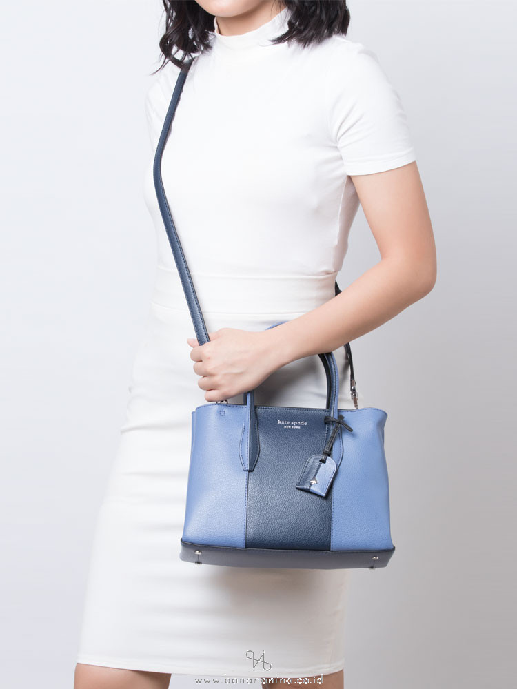 KATE SPADE Eva Split Small Top Zip Satchel Blueberry Cobbler Multi