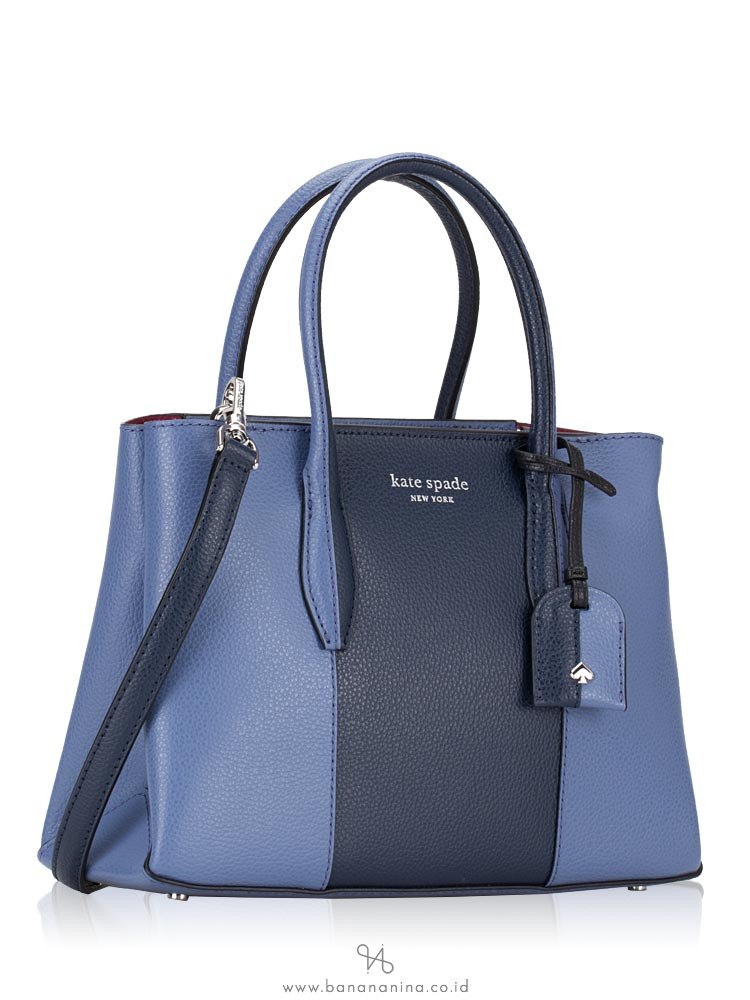 KATE SPADE Eva Split Small Top Zip Satchel Blueberry Cobbler Multi