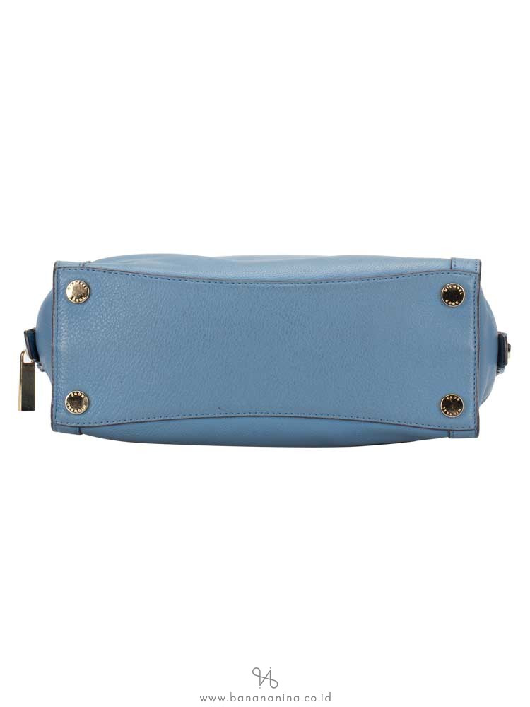 MICHAEL KORS Collins Medium Leather Satchel Cornflower