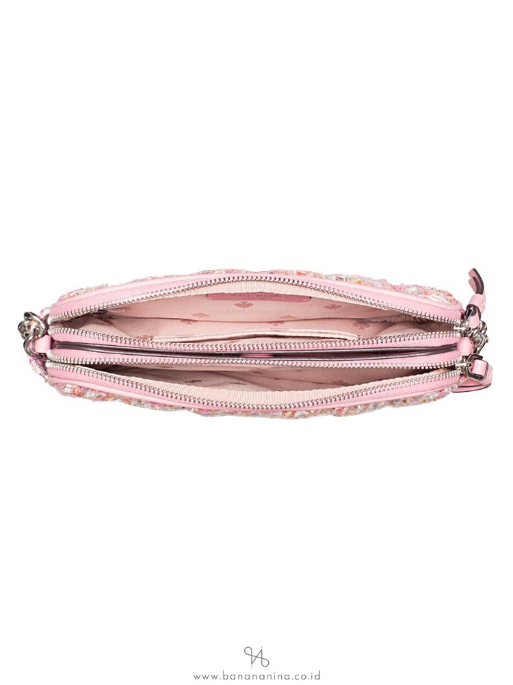 KATE SPADE Briar Lane Quilted Tweed Kendall Pink Multi