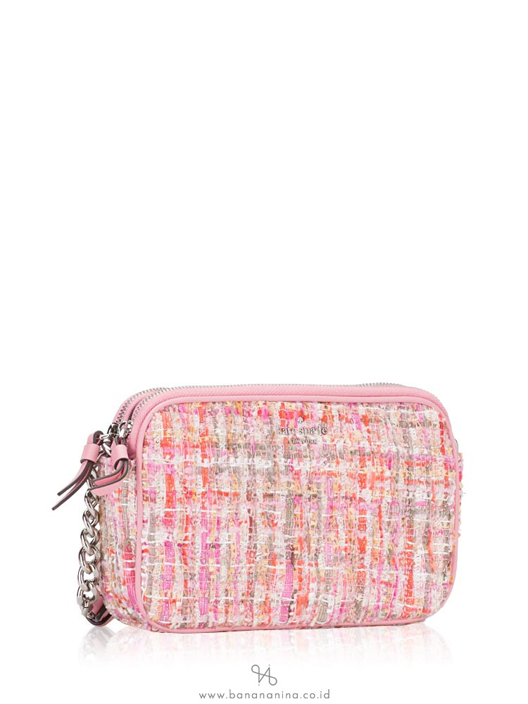 KATE SPADE Briar Lane Quilted Tweed Kendall Pink Multi