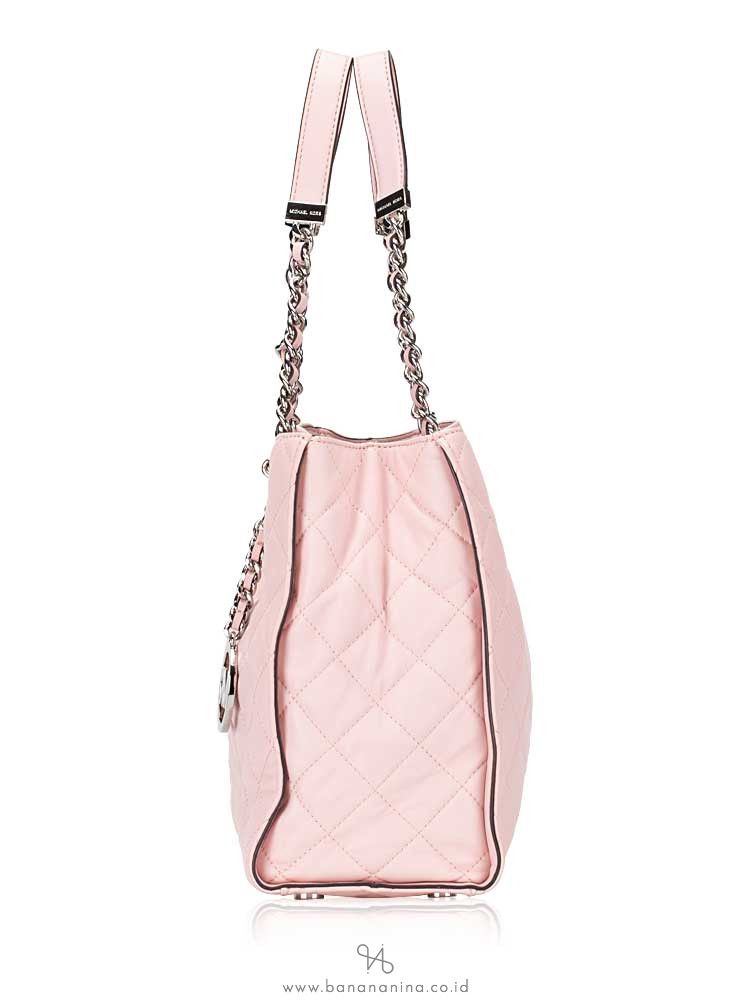 MICHAEL KORS Susannah Quilted Leather Large Tote Blossom
