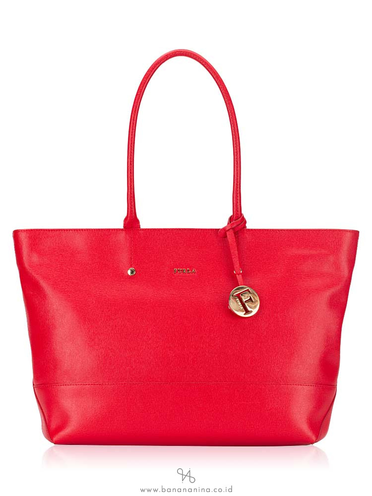 FURLA Melissa Medium East West Tote Red