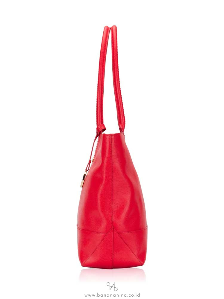 FURLA Melissa Medium East West Tote Red