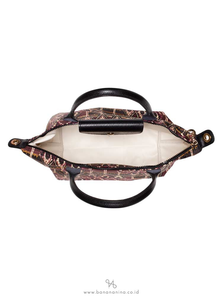 LONGCHAMP Le Pliage Neo Ikat Small SH Burgundy