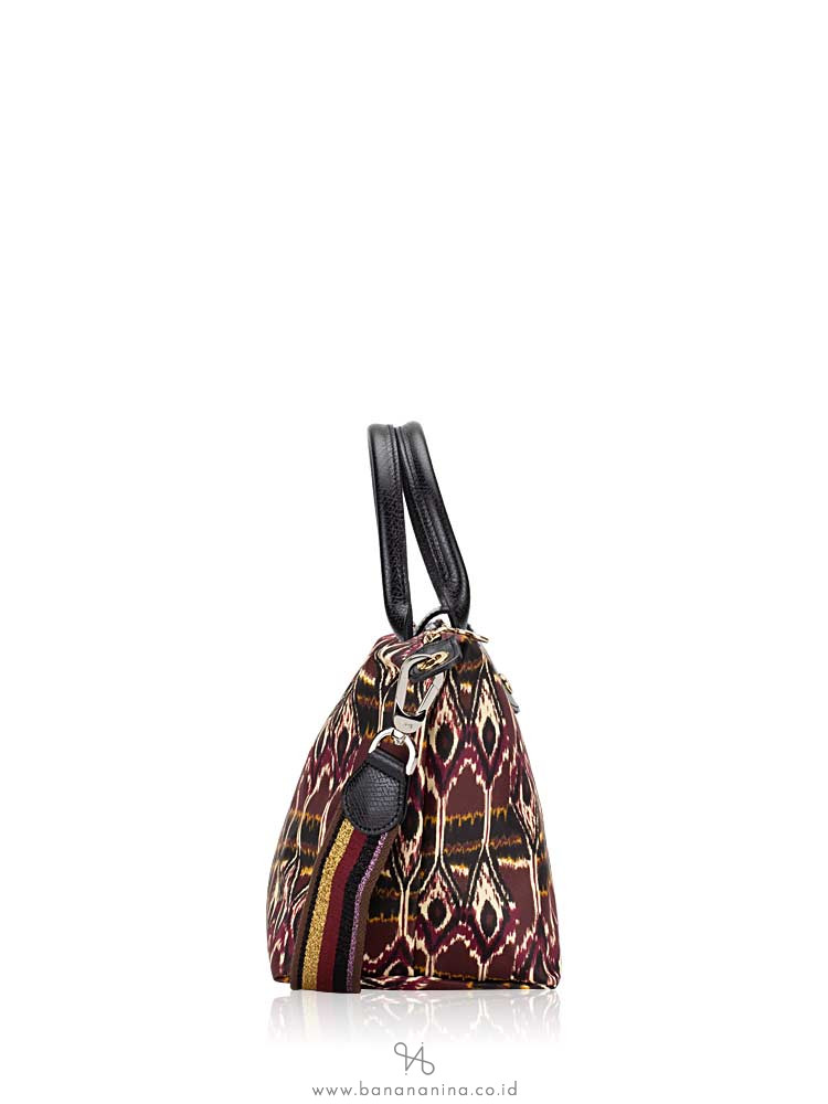 LONGCHAMP Le Pliage Neo Ikat Small SH Burgundy