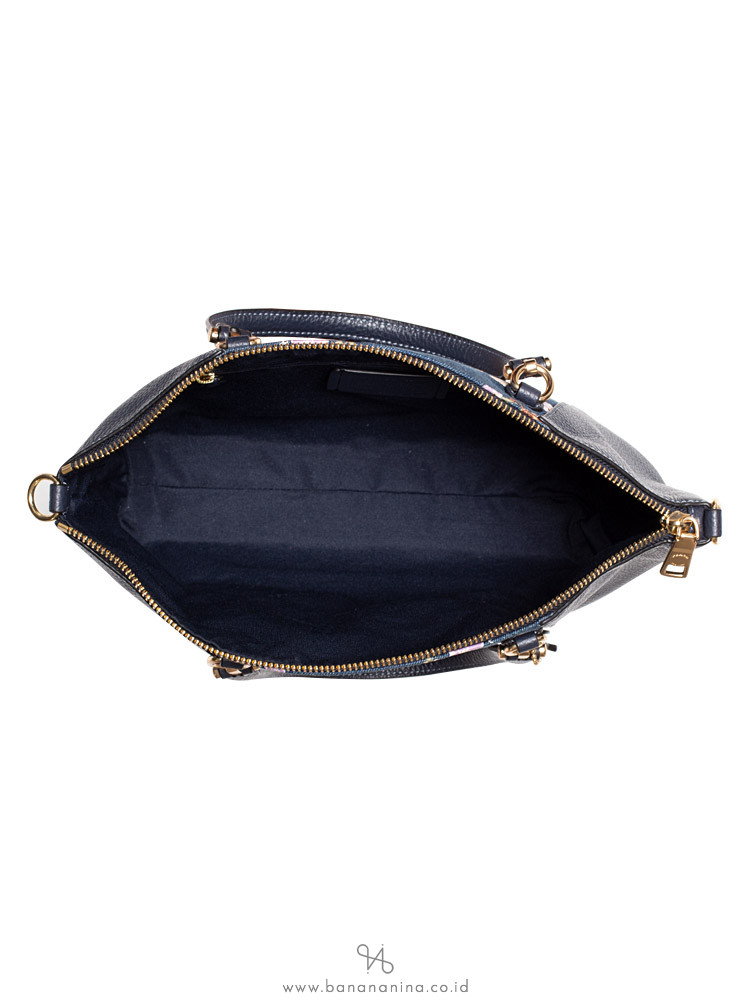 COACH 91045 Painted Floral Prairie Satchel Denim Multi