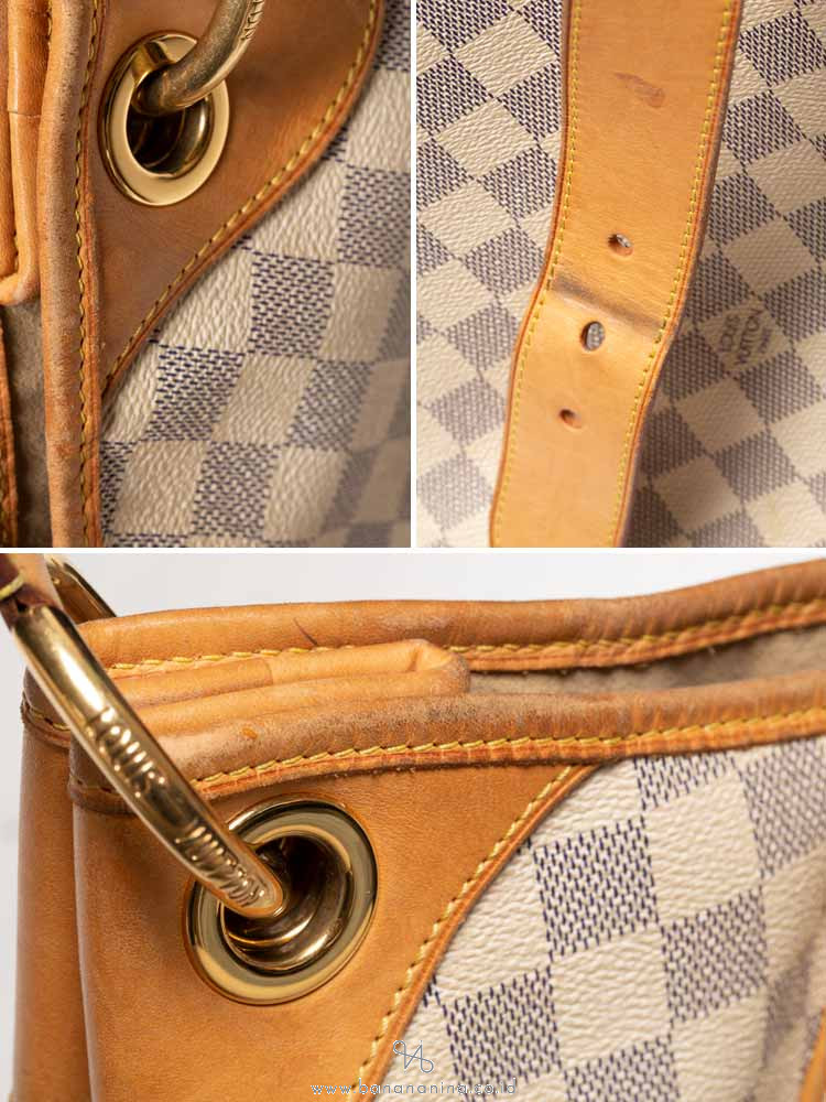 LOUIS VUITTON Damier Azur Galliera GM