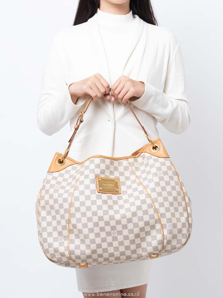 LOUIS VUITTON Damier Azur Galliera GM
