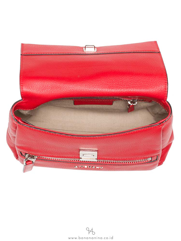 GIVENCHY Mini Pandora Pure Flap Bag Red